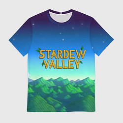 Футболка мужская Горы Stardew Valley, цвет: 3D-принт