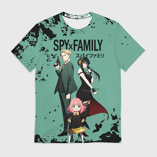 Мужская футболка Spy family characters / 3D-принт – фото 1