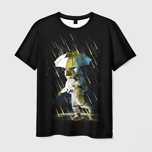 Мужская футболка Прогулка под метеорами / 3D-принт – фото 1