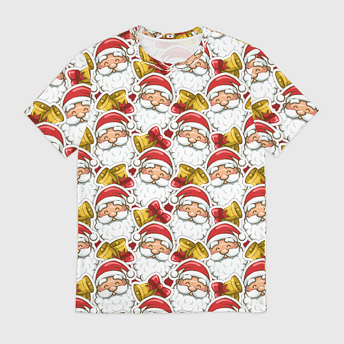 Мужская футболка Новогодний Дед Мороз / 3D-принт – фото 1