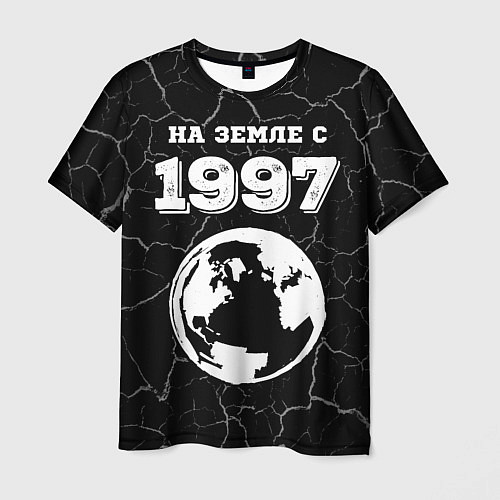 Мужская футболка На Земле с 1997: краска на темном / 3D-принт – фото 1