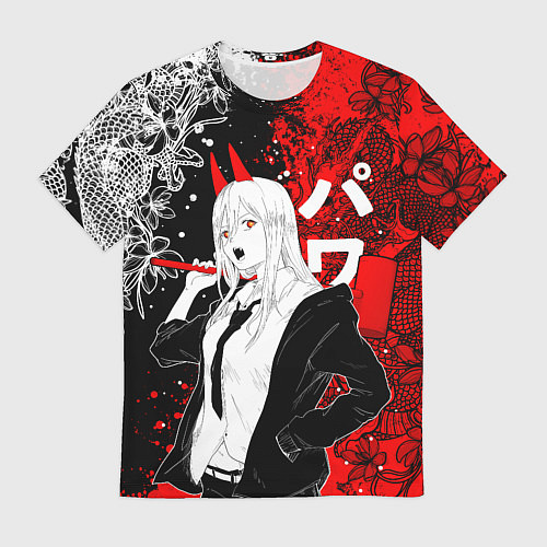 Мужская футболка Пауэр и драконы / 3D-принт – фото 1