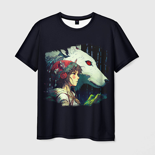 Мужская футболка Сан с богиней Моро / 3D-принт – фото 1
