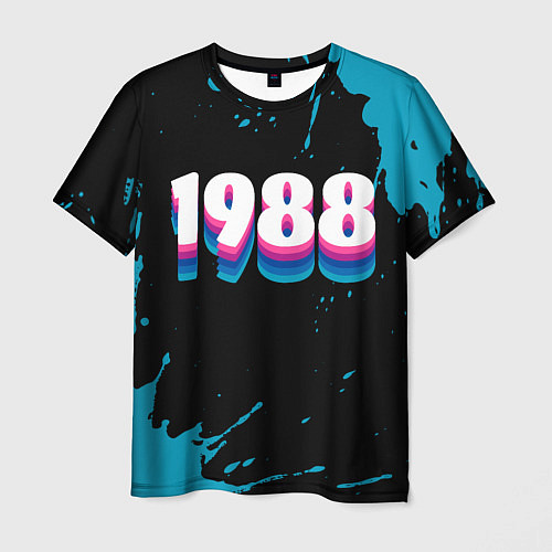 Мужская футболка Made in 1988: vintage art / 3D-принт – фото 1