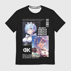 Футболка мужская Re: Zero жизнь с нуля в другом мире, цвет: 3D-принт