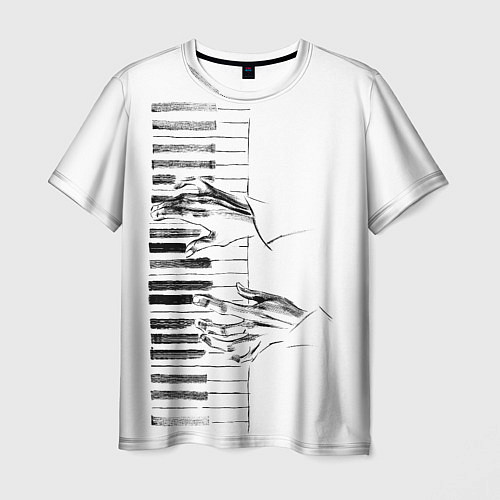 Мужская футболка Фортепианный концерт / 3D-принт – фото 1