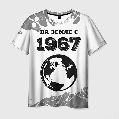 Мужская футболка На Земле с 1967: краска на светлом / 3D-принт – фото 1