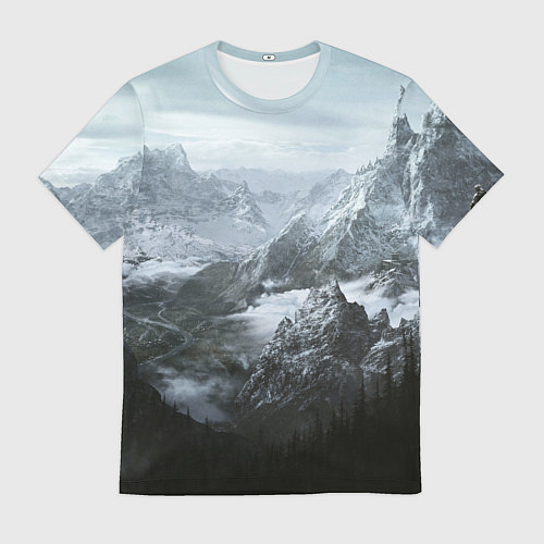 Мужская футболка Природа Скайрима / 3D-принт – фото 1
