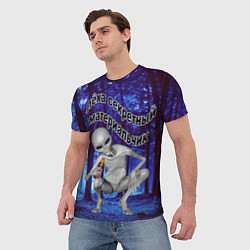 Футболка мужская Леха секретный материальчик, цвет: 3D-принт — фото 2