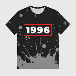 Футболка мужская 1996 - в красной рамке на темном, цвет: 3D-принт