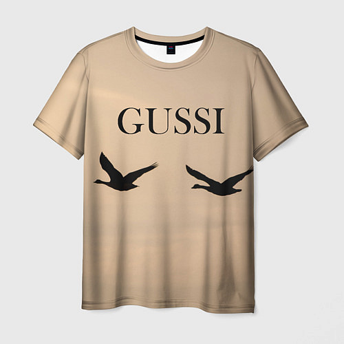 Мужская футболка Гуси в полете / 3D-принт – фото 1