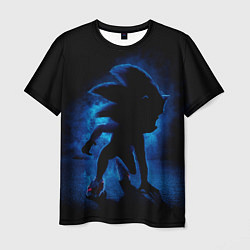 Футболка мужская Sonic - dark theme, цвет: 3D-принт