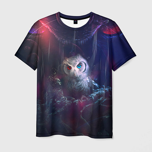 Мужская футболка Мистическая сова / 3D-принт – фото 1