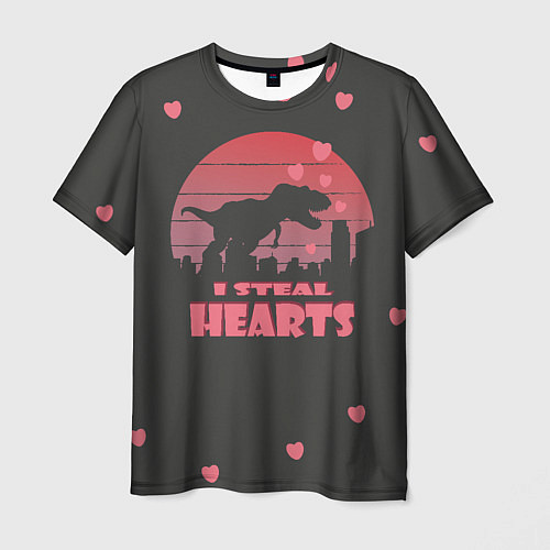 Мужская футболка Я украл сердца динозавров / 3D-принт – фото 1