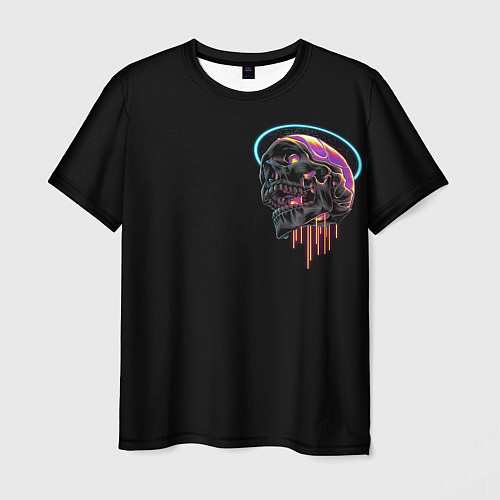Мужская футболка Skull free your mind / 3D-принт – фото 1