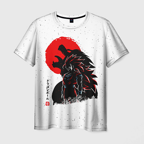Мужская футболка Dragon Ball красная луна / 3D-принт – фото 1
