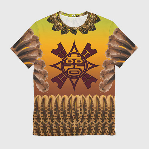 Мужская футболка Индейский стиль / 3D-принт – фото 1