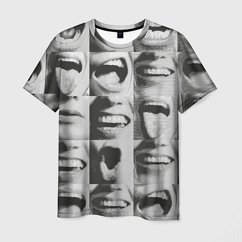Мужская футболка Принт с частью лица / 3D-принт – фото 1