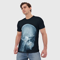 Футболка мужская Рентген головы, цвет: 3D-принт — фото 2