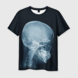 Футболка мужская Рентген головы, цвет: 3D-принт
