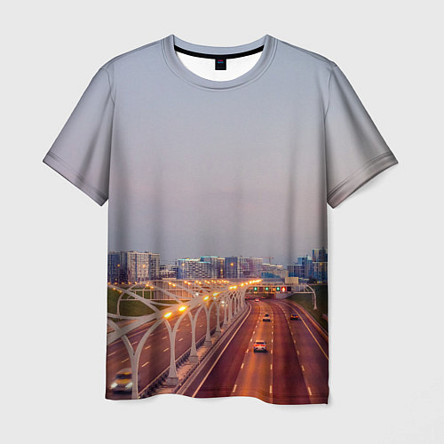 Мужская футболка Санкт-Петербург: Васильевский остров / 3D-принт – фото 1
