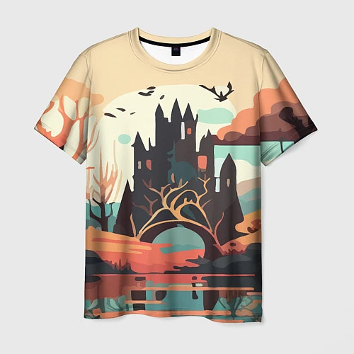 Мужская футболка Autumn Castle - Huf&Sya / 3D-принт – фото 1