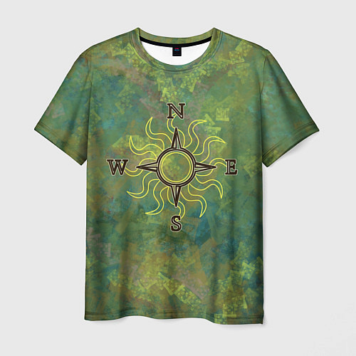 Мужская футболка Солнечный компас / 3D-принт – фото 1