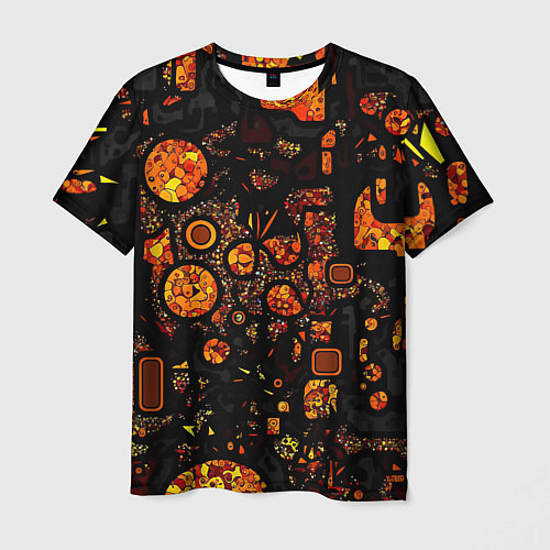 Мужская футболка Арт нейросети с абстрактным узором / 3D-принт – фото 1