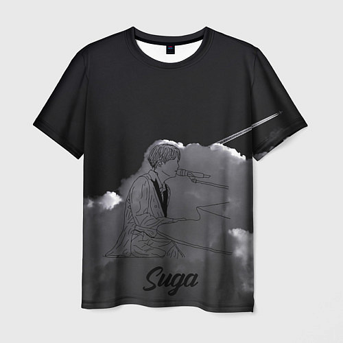 Мужская футболка Suga BTS / 3D-принт – фото 1
