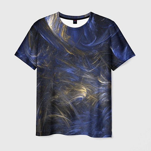 Мужская футболка Синяя абстракция / 3D-принт – фото 1