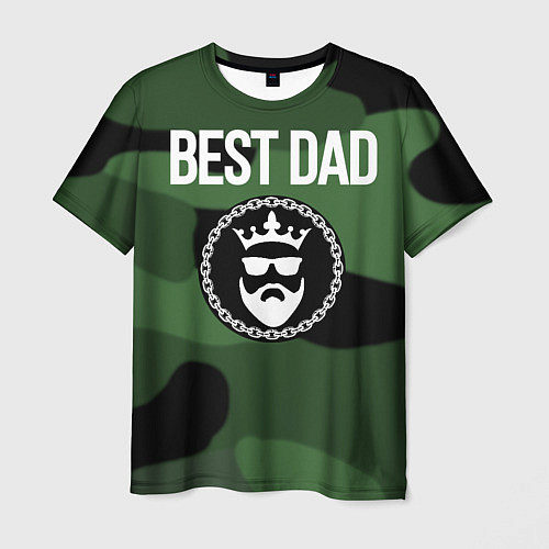 Мужская футболка Лучший отец / 3D-принт – фото 1
