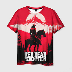 Футболка мужская Red Dead Redemption, mountain, цвет: 3D-принт