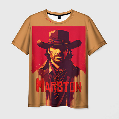 Мужская футболка John Marston poster / 3D-принт – фото 1