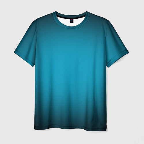 Мужская футболка Изумрудный градиент / 3D-принт – фото 1