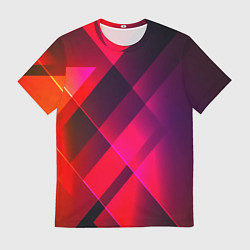 Футболка мужская Кубические грани абстракции, цвет: 3D-принт