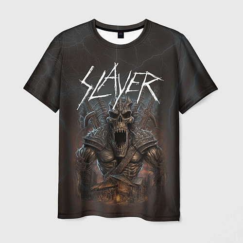 Мужская футболка Slayer rock monster / 3D-принт – фото 1