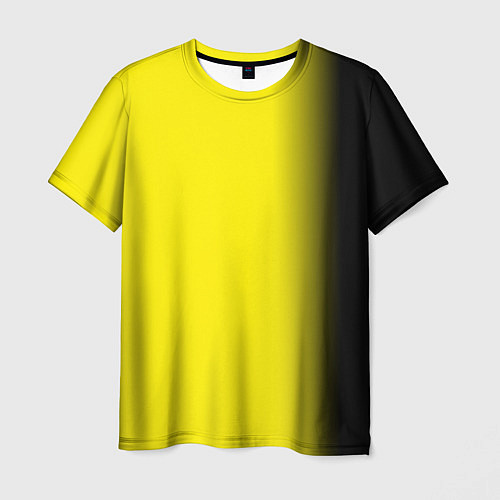 Мужская футболка И черный и желтый / 3D-принт – фото 1