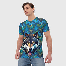 Футболка мужская Волк из джунглей, цвет: 3D-принт — фото 2