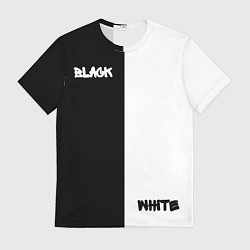 Футболка мужская Black - white, цвет: 3D-принт