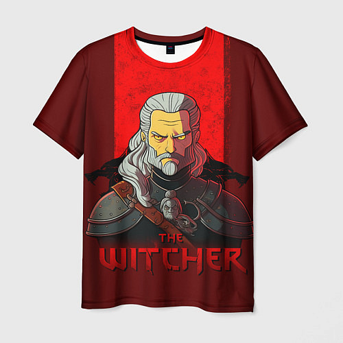 Мужская футболка The witcher simpson / 3D-принт – фото 1