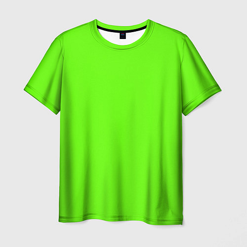Мужская футболка Кислотный зеленый / 3D-принт – фото 1