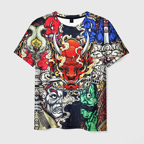 Мужская футболка Irazumi devil / 3D-принт – фото 1