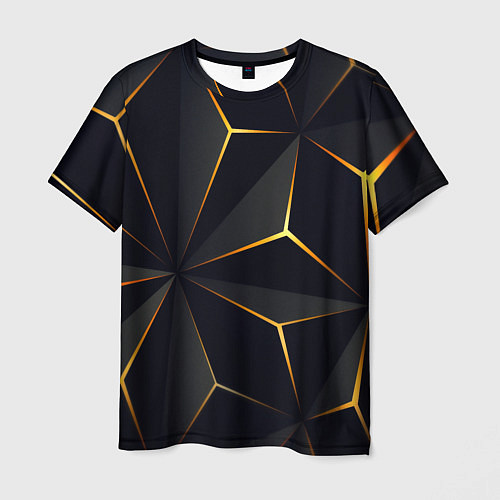 Мужская футболка Hexagon Line Smart / 3D-принт – фото 1