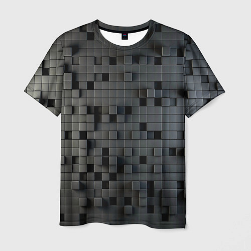 Мужская футболка Digital pixel black / 3D-принт – фото 1