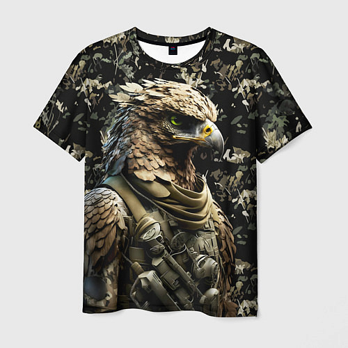 Мужская футболка Орел солдат спецназа / 3D-принт – фото 1