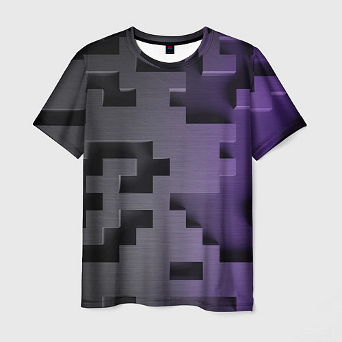 Мужская футболка Кубический лабиринт / 3D-принт – фото 1