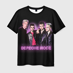 Футболка мужская 80s Depeche Mode neon, цвет: 3D-принт
