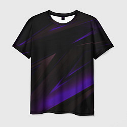 Футболка мужская Blue stripes geometry, цвет: 3D-принт