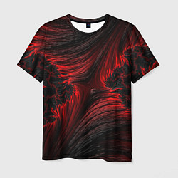 Футболка мужская Red vortex pattern, цвет: 3D-принт
