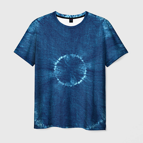 Мужская футболка Синий круг тай-дай / 3D-принт – фото 1